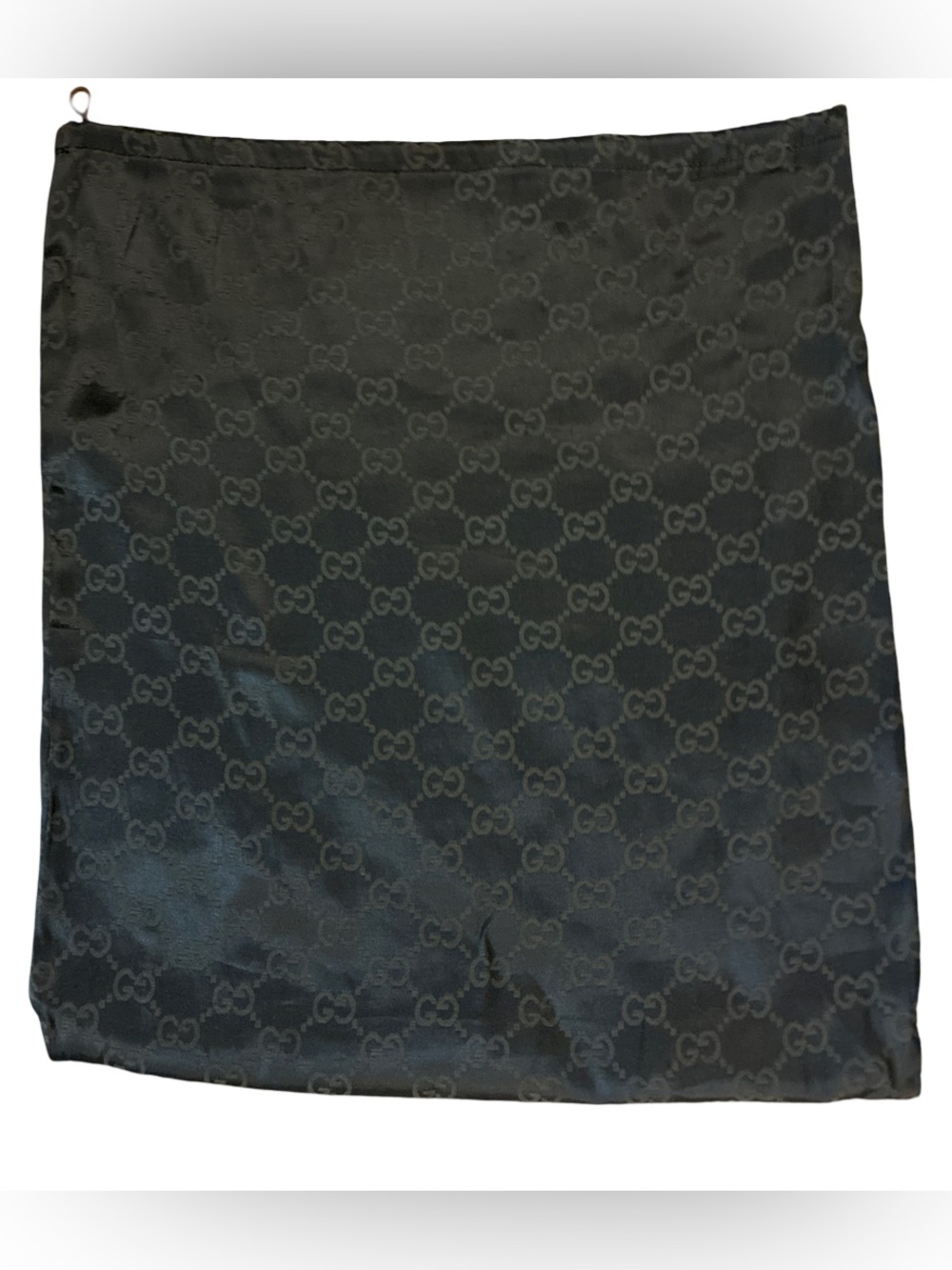 Gucci Dust Bag Dark Brown Monogrammed Drawstring Closure
